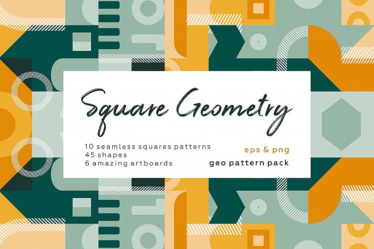 Square geometry pattern collection