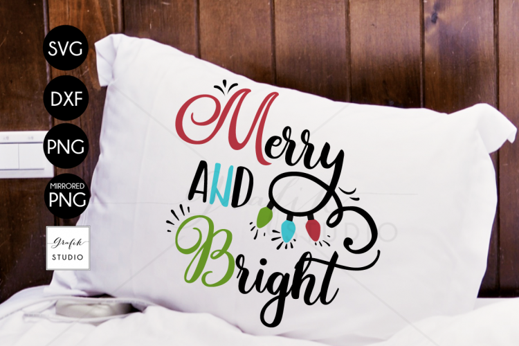 Merry & Bright CHRISTMAS SVG File Bundle