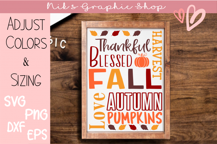 Fall Svg, Fall Sign Svg, Autumn Svg, Harvest Svg, Pumpkins