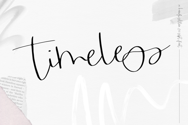 Timeless - Handwritten Script Font