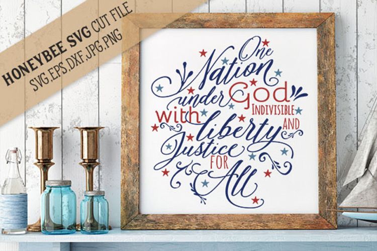 One Nation Under God SVG Cut File