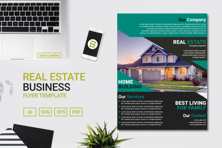 Real Estate Business Flyer Template Design | US Flyer Size