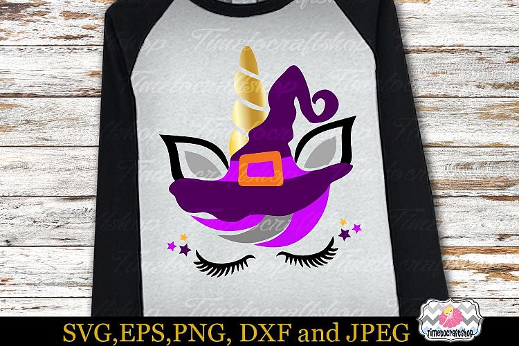 Halloween Unicorn Witch Hat