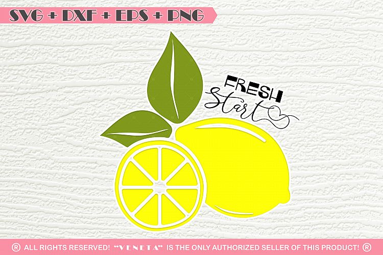 Download Fresh Start | Lemon | Summer|Quotes | SVG DXF | Cutting ...