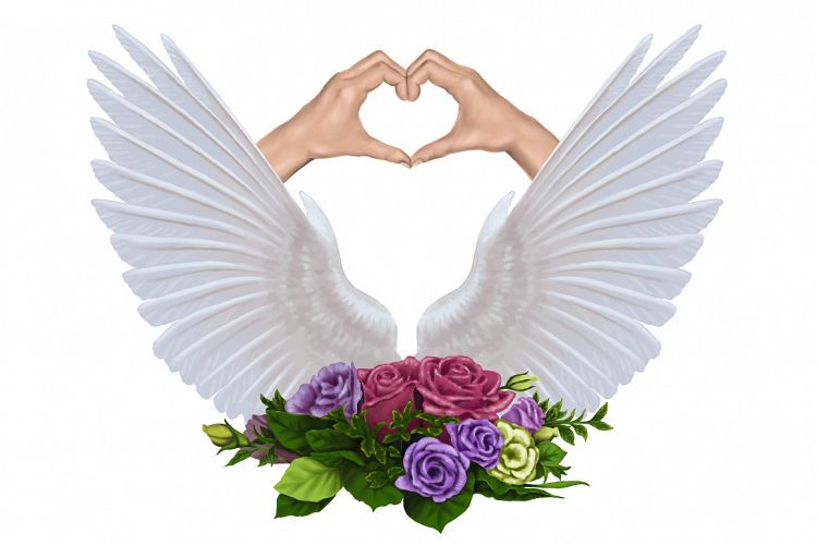 love elements hand painting vector