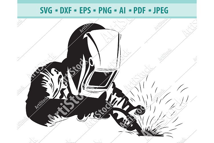 Welder SVG, Electric welding Png, Welding metal Dxf, Eps