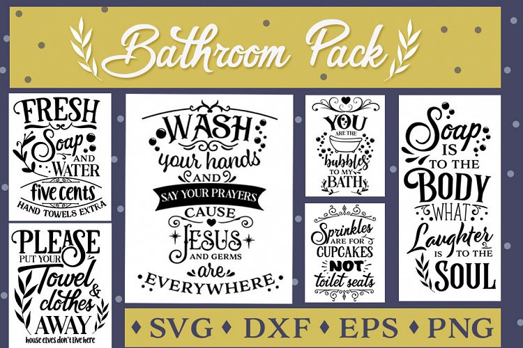 The Bathroom SVG Pack - Limited Promotion