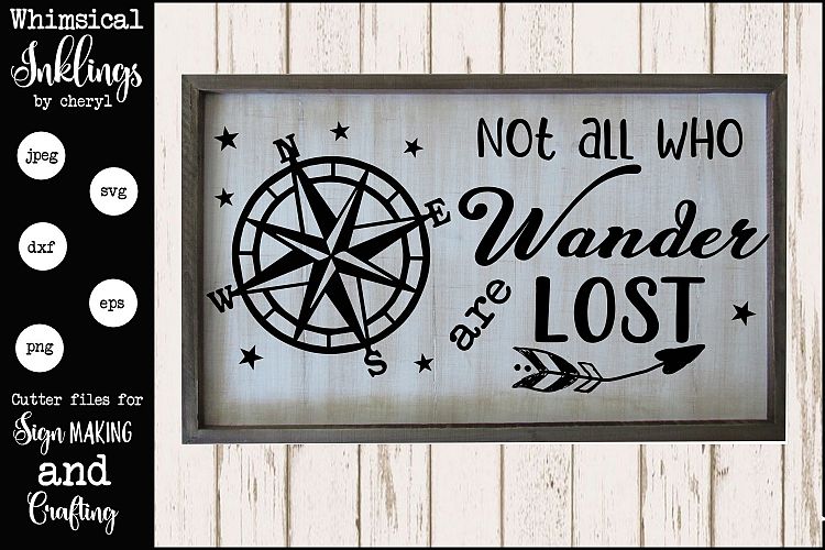 Not All Who Wander SVG