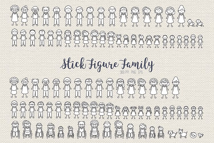 Download Stick Figure Family Clip Art
