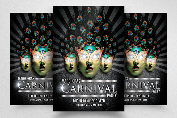 Mardigras Carnival Party Flyer