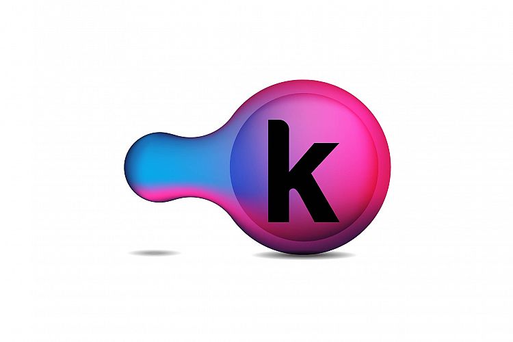 initial K circle logo design inspiration