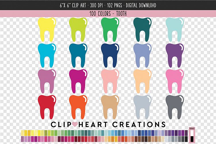 Tooth Clip Art - 100 Clip Art Graphics