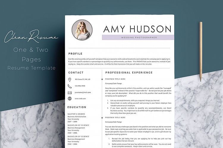 Professional Resume Template word