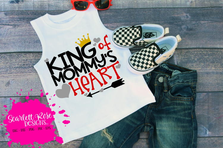 King of Mommys Heart SVG