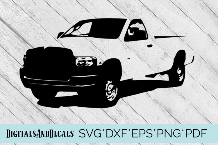 Dodge Ram 2003 Truck SVG Design Cutting File 