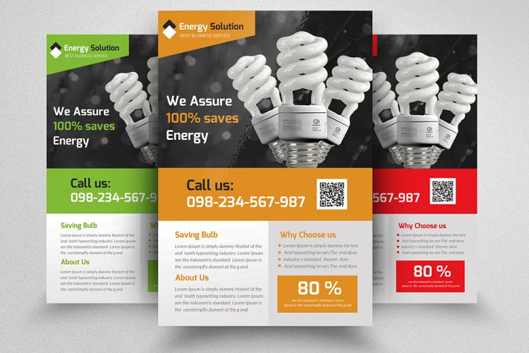 Energy Saving Corporate Flyer