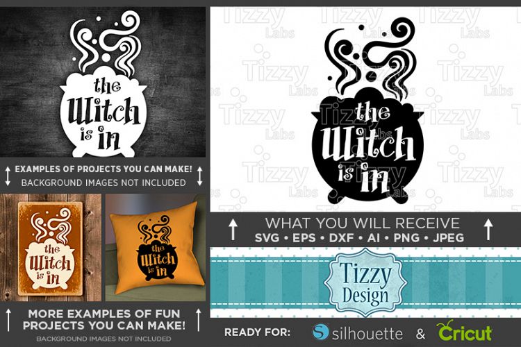 Halloween Svg files - The Witch is In Svg File - 4019