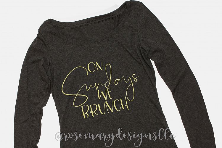 On Sundays We Brunch SVG