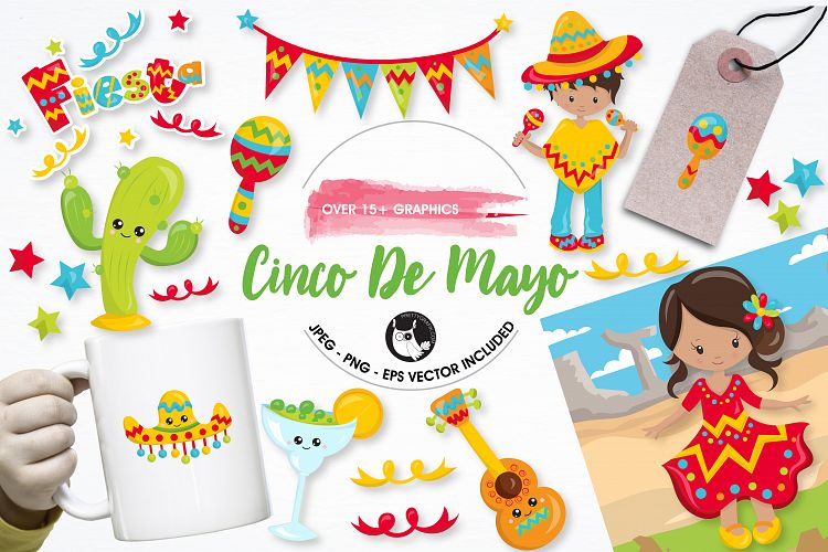 Cinco de mayo graphics and illustrations