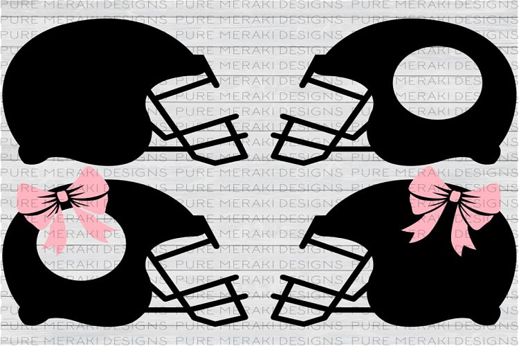 Football Monogram SVG Set of 4