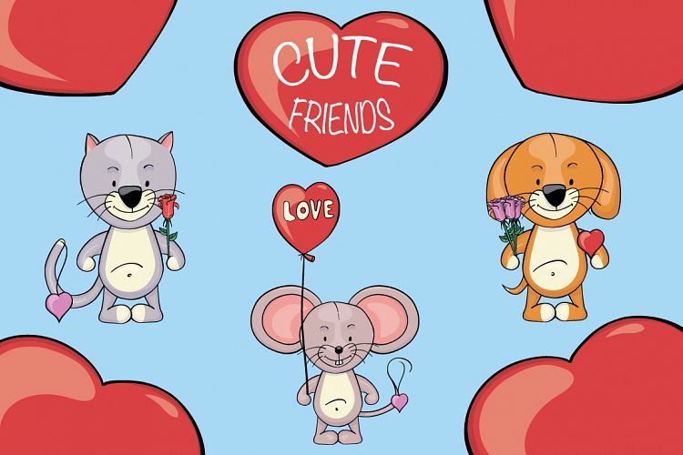 Cute Friends |Animals clipart mini creator