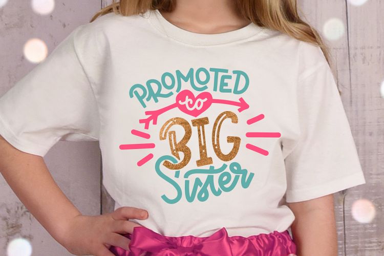 Promoted To Big Sister SVG DXF, Sister SVG, Big Sister SVG