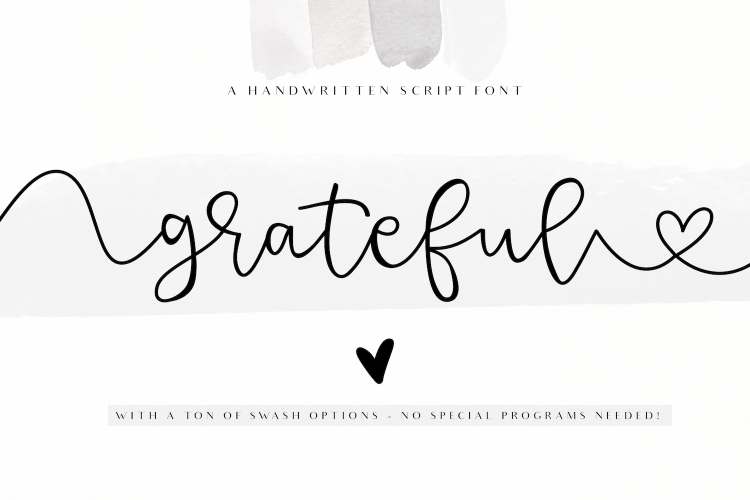 Grateful - Handwritten Script Font