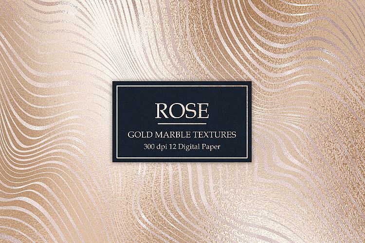 Rose, Gold Marble Textures