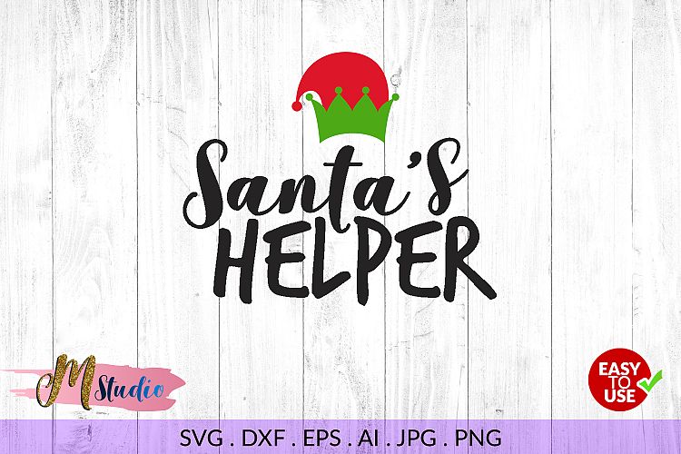 Santas Helper svg, for Silhouette Cameo or Cricut.