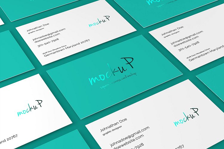 85x55 Business Card Mockup
