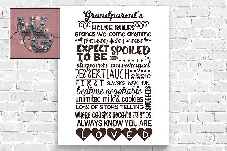 Grandparents Rules SVG DXF PNG EPS JPG Commercial