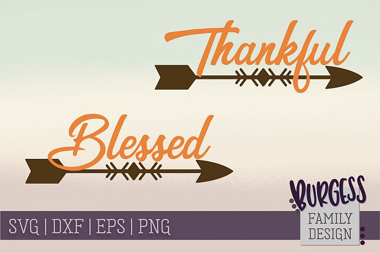 Thankful Blessed | SVG DXF EPS PNG