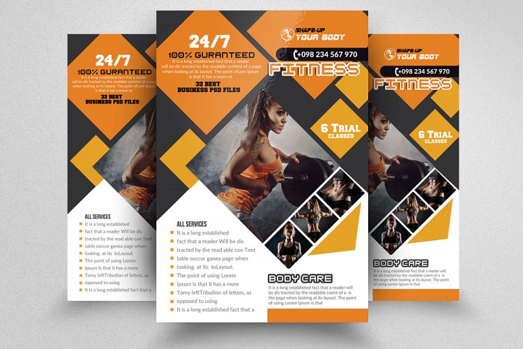 Body Fitness Flyer Template