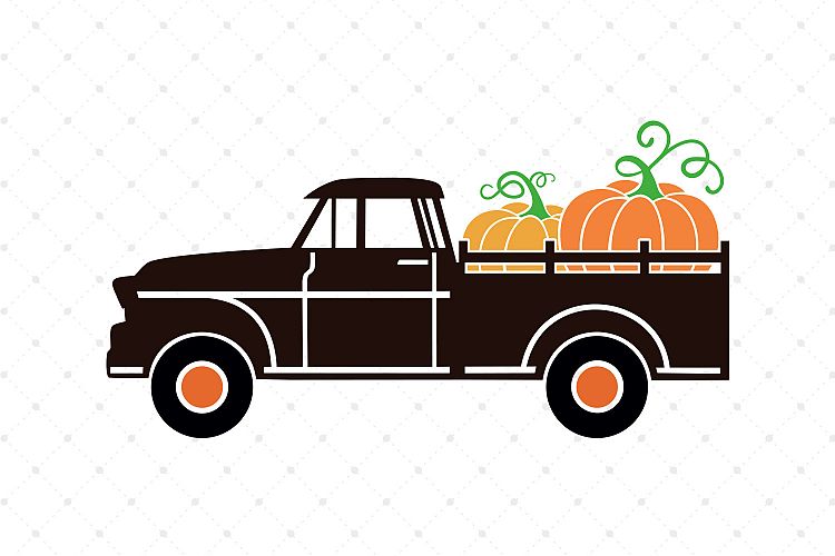Pumpkin Truck SVG Cut Files