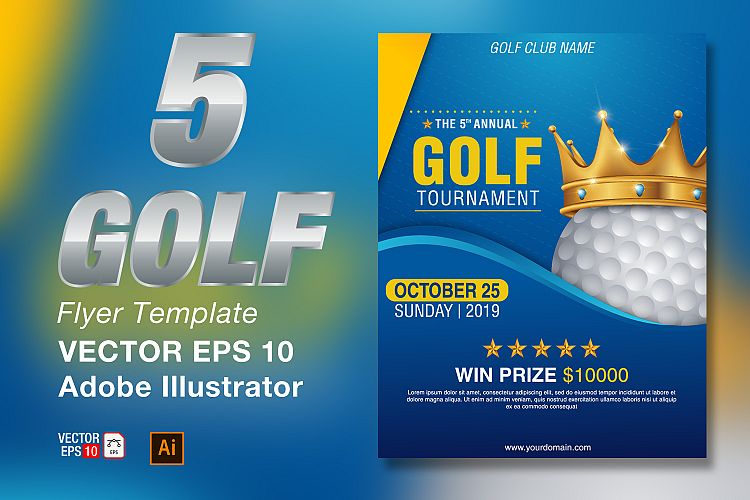 Golf Tournament Flyer Template
