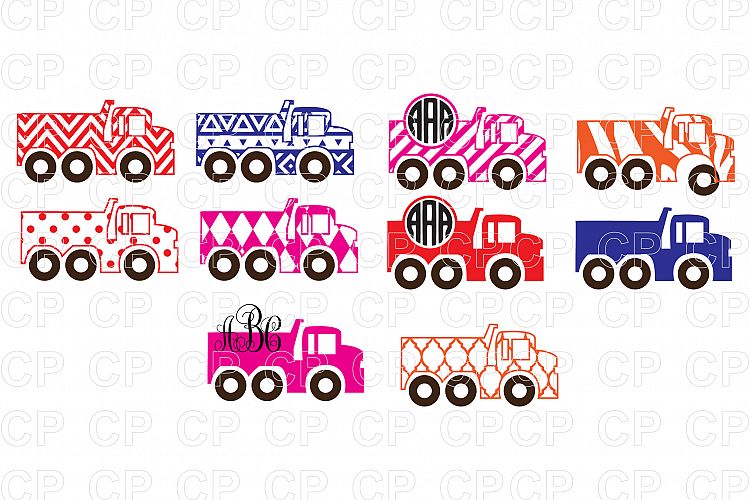 Truck Bundle SVG Cut Files, Truck Clipart