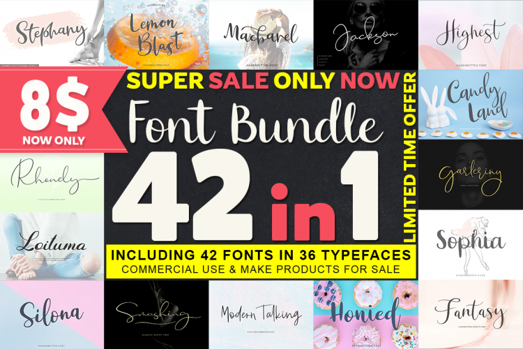 42 IN 1 NEW FONT BUNDLE