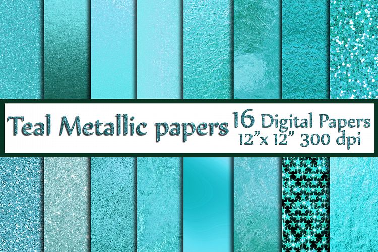 Teal Digital Paper