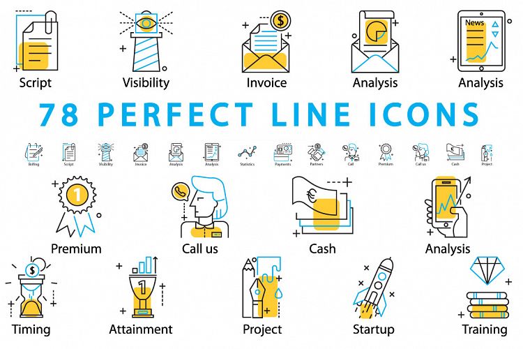 Download Free Icons Download 78 Perfect Line Icons Free Design Resources