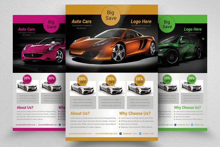 Car Dealer Flyer / Magazine Ad