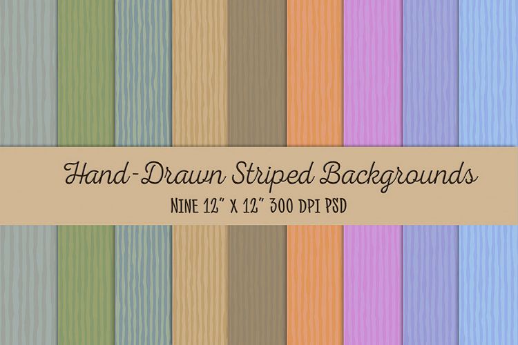 Hand-Drawn Striped Backgrounds