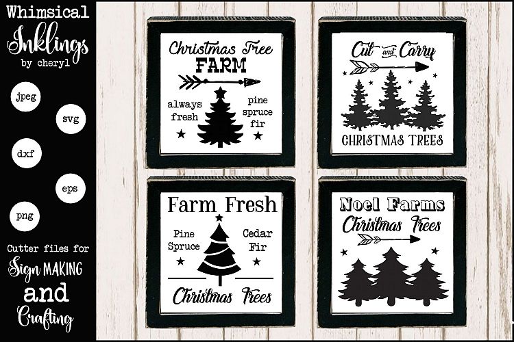 All About Christmas Trees SVG Set