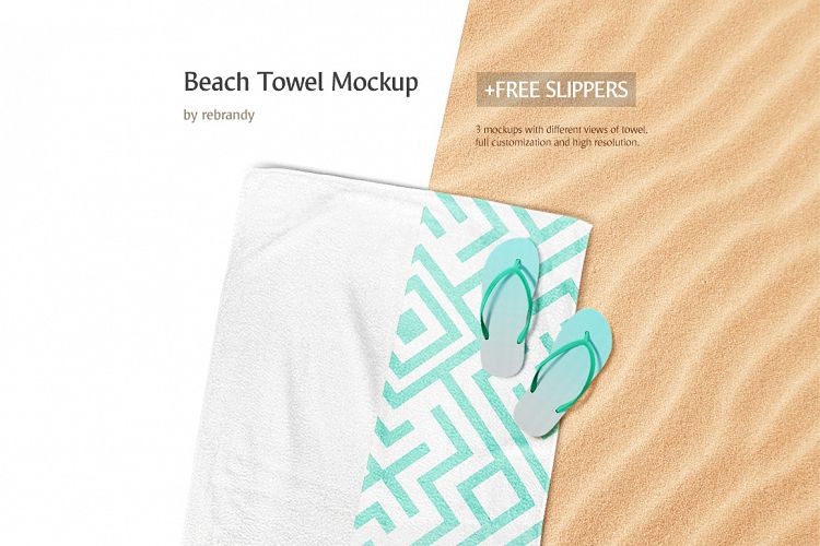 Beach Towel Mockup