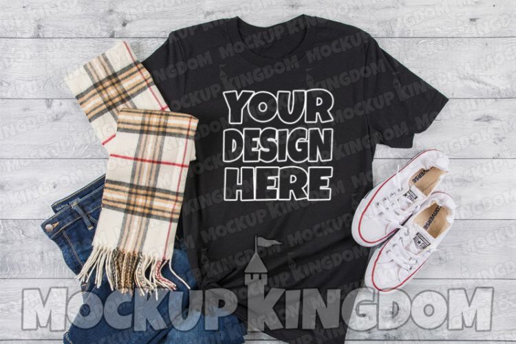Unisex Crew Neck Shirt Mockup, Bella Canvas Mockup