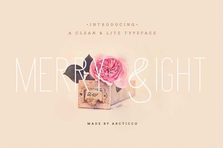 Merry Light Typeface