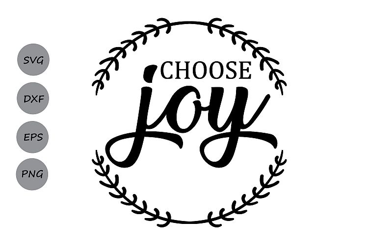 Choose Joy SVG, Christmas SVG, Choose Happiness, Merry Christmas SVG, Silhouette Calligraphy, Silhouette, Cricut Files, svg, dxf, eps, png.