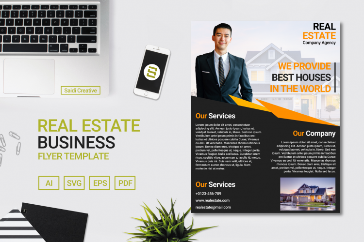 Real Estate Business Flyer Template Design | Us Flyer Size