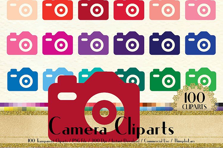100 Camera Clip Arts, Wedding Camera, Photo Camera