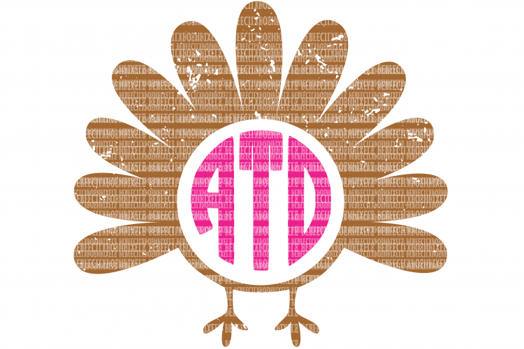 Download Grunge Turkey SVG Files, Iron On Decals, Thanksgiving ...