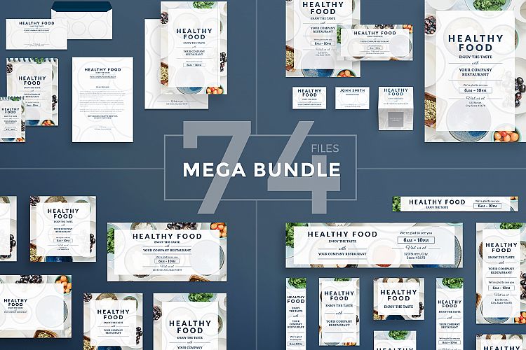 Healthy Food Design Templates Bundle